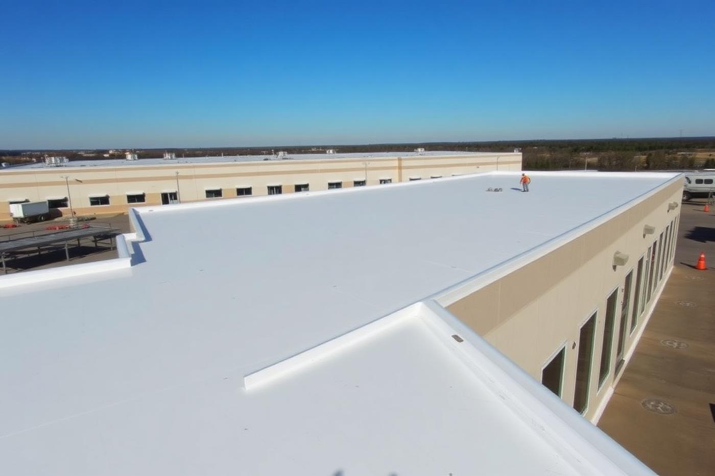 TPO Commercial Re-Roof in Dallas, TX