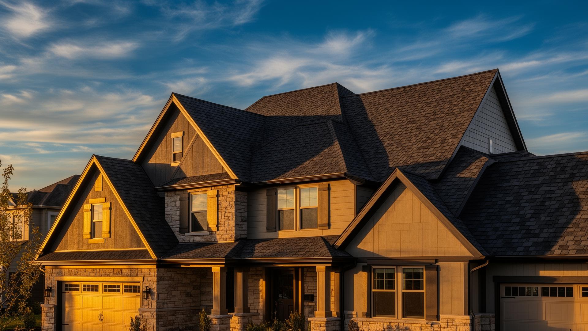 North Texas home with a freshly installed architectural shingle roof